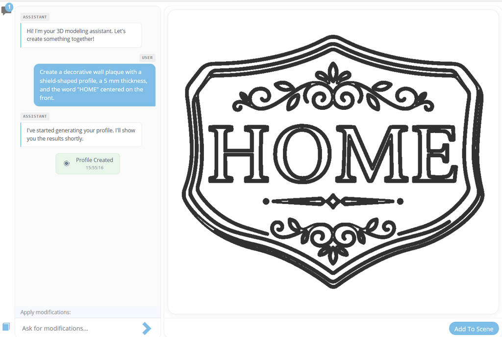 Generated profile