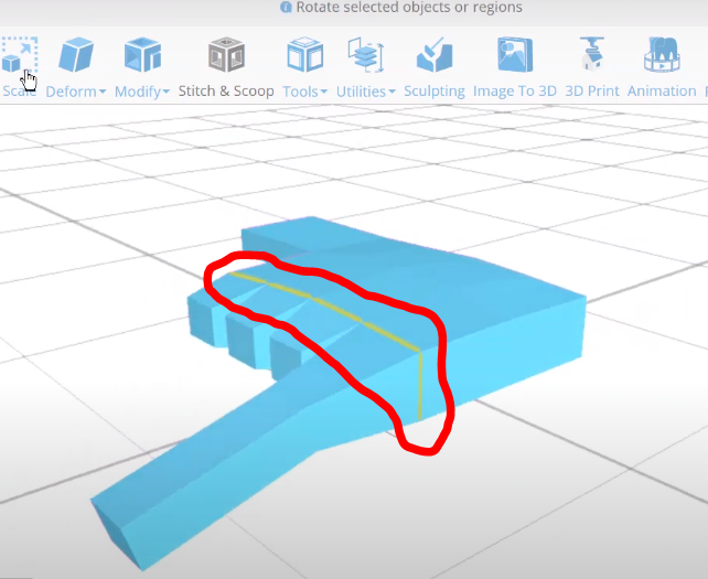 3d designing a hand