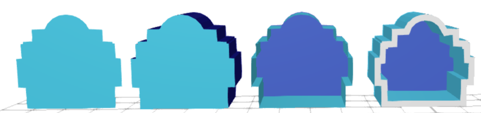 Adding thickness to the 3D models