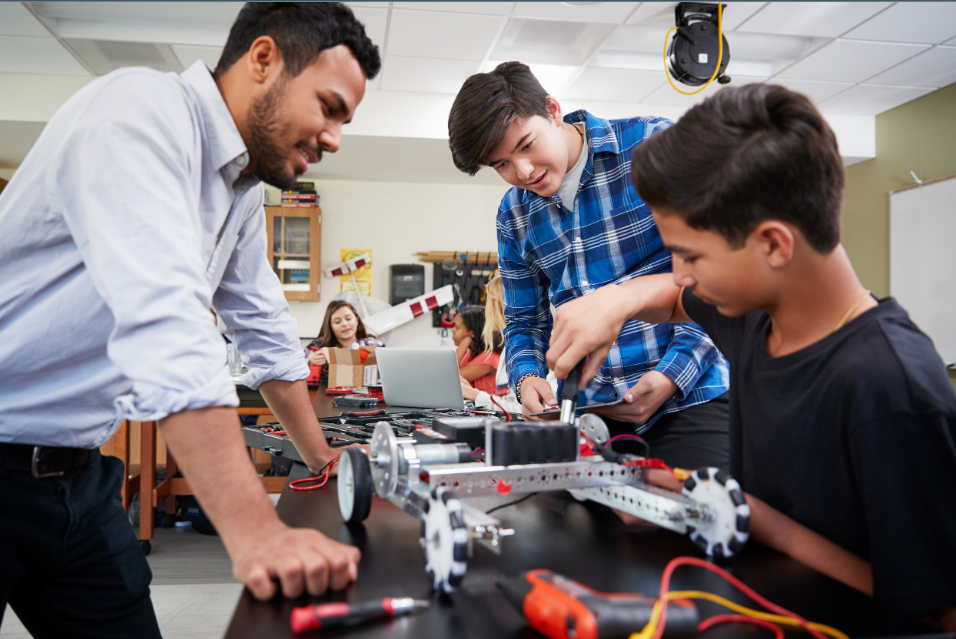 Students designing