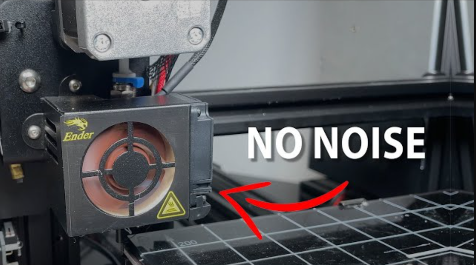 Ender 3D printer's hotend and cooling fan