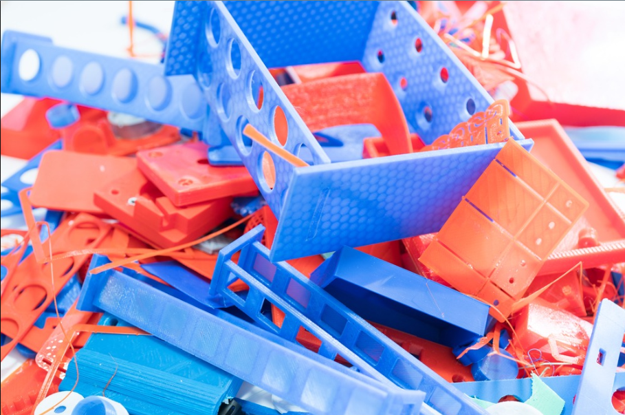 Waste in 3D printing