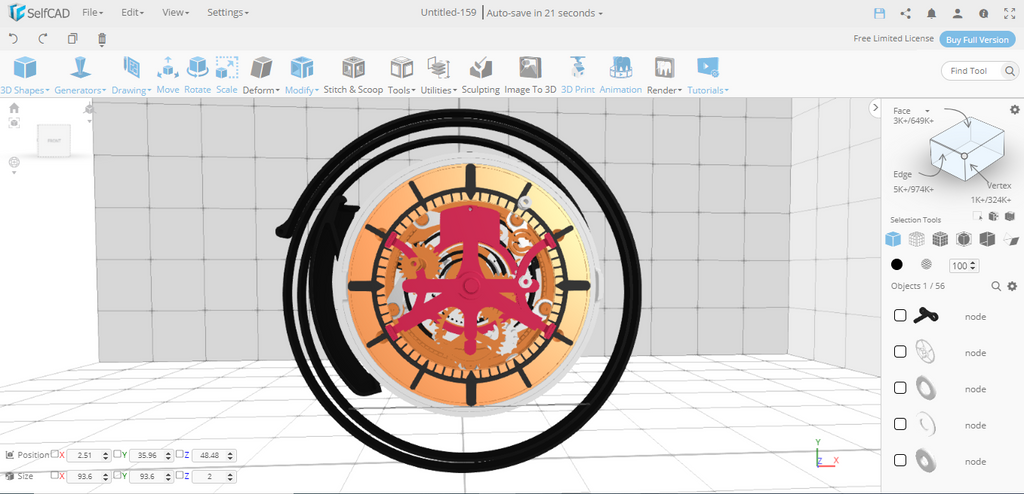 3D-Printed Tourbillon Watch