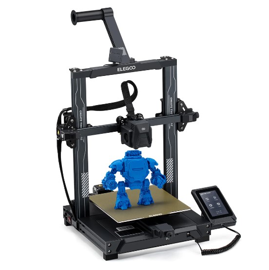Large-format Elegoo Neptune 4 Max FDM printer with a 420 x 420 x 480 mm build volume and Klipper firmware.