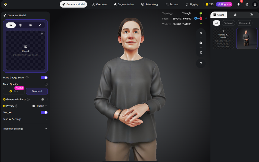 AI character generated