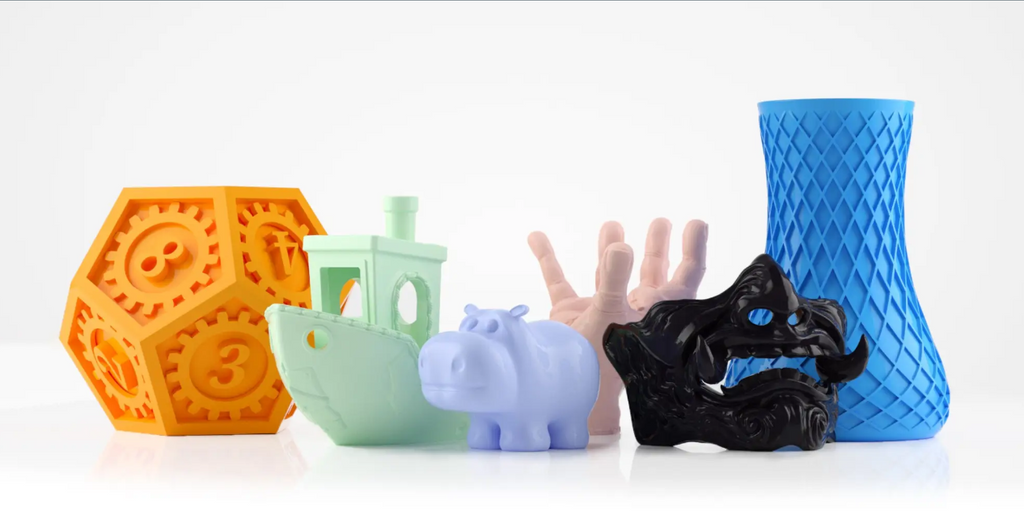 Brightly colored, beginner-friendly PLA 3D printed decorative model showcasing its popularity for ornamental objects