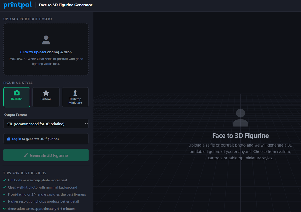 Face to 3D Figurine Generator