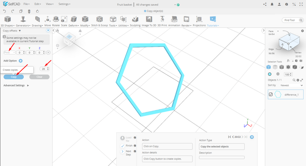Setting number of copies