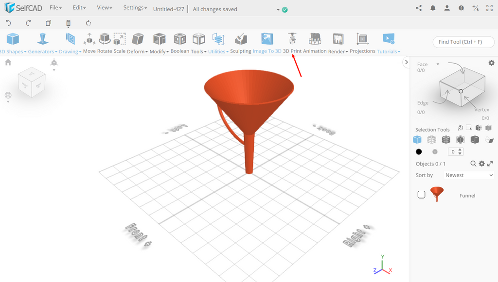 Accessing the slicer