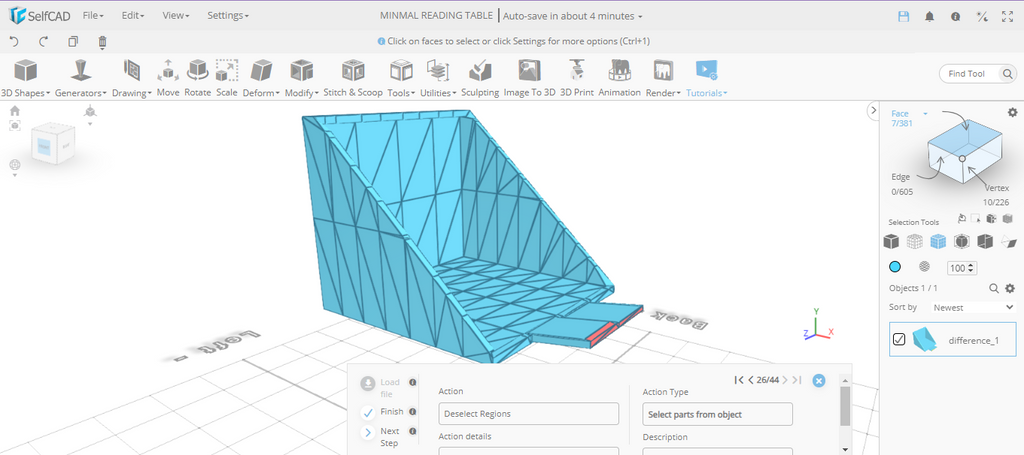 finalize the extrusion