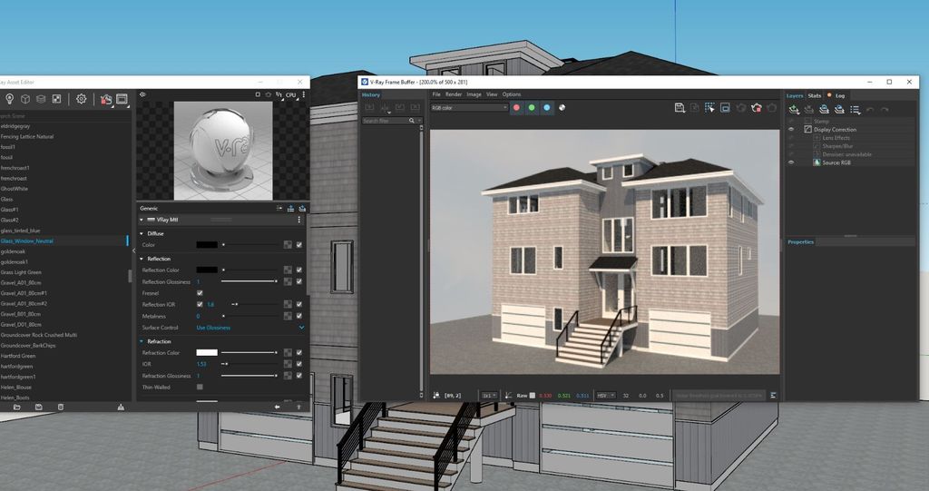 3D rendering in Sketchup