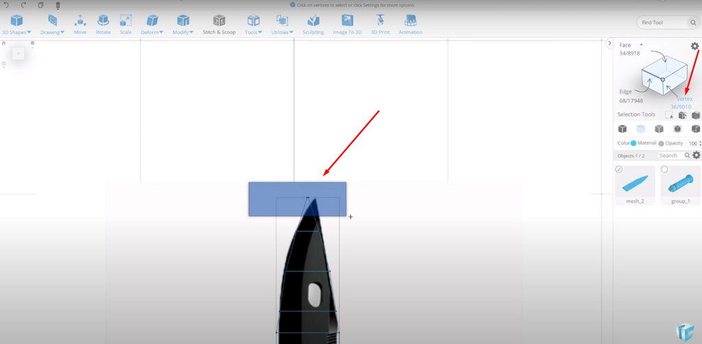 Finalizing the extrusion