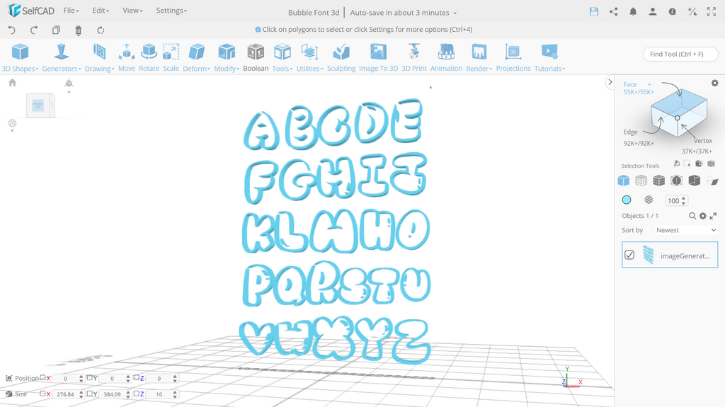 bubble font