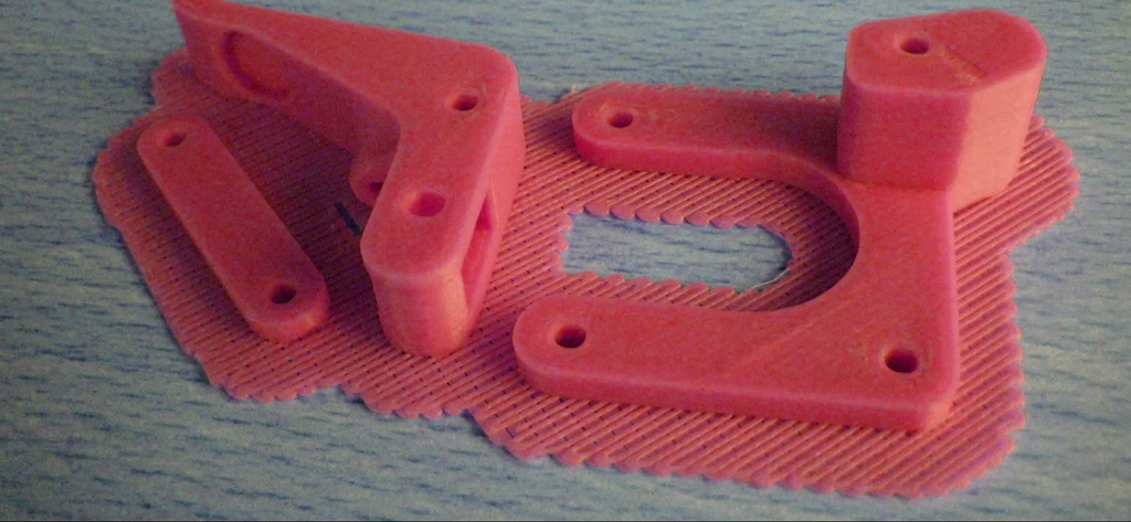 Rafts in 3D prints