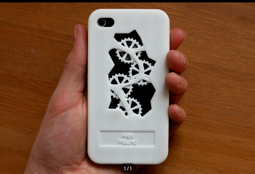 Custom 3D printed phone cases in multiple colors with artistic leaf pattern cutouts