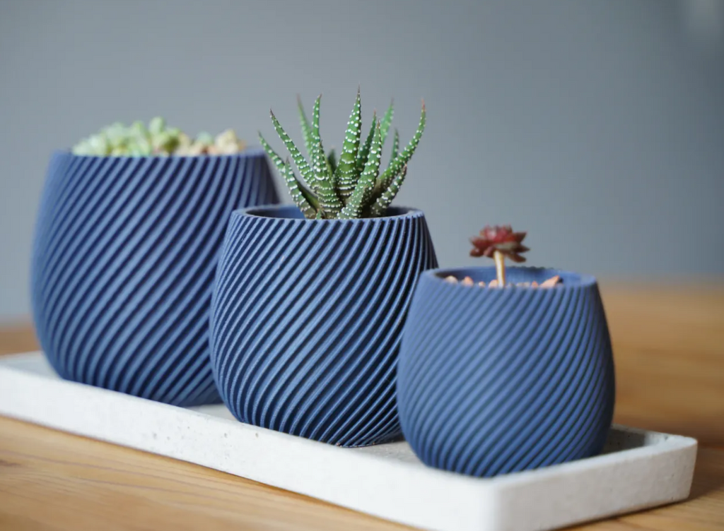 Modern Spiral Planter