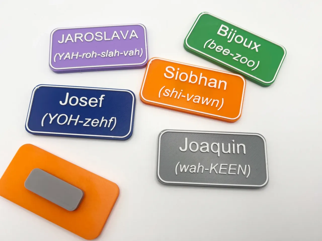 Customizable Magnetic Name