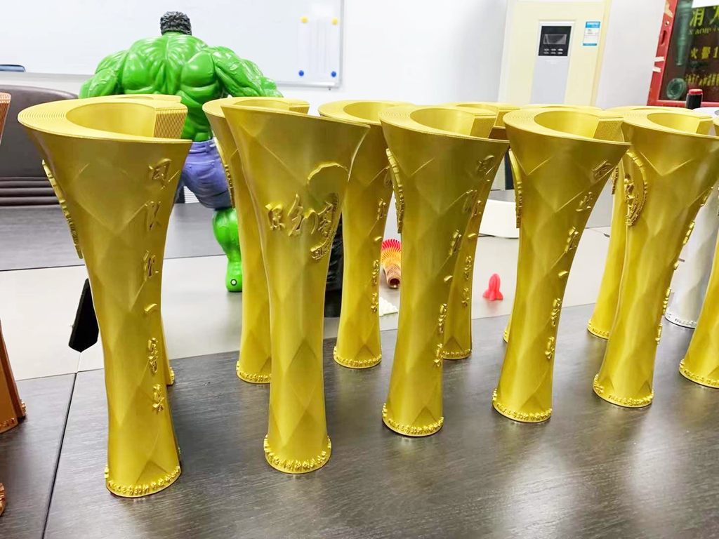 3D objects printed in resin