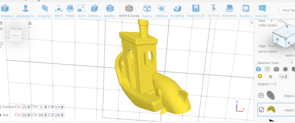 3D modeling in SelfCAD