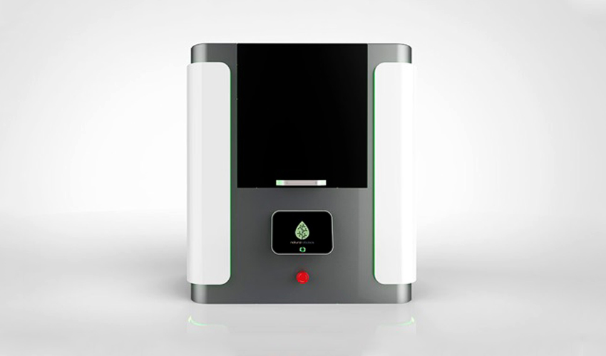 A modern, industrial-grade SLS (Selective Laser Sintering) 3D printer featuring a sleek white and grey enclosure.