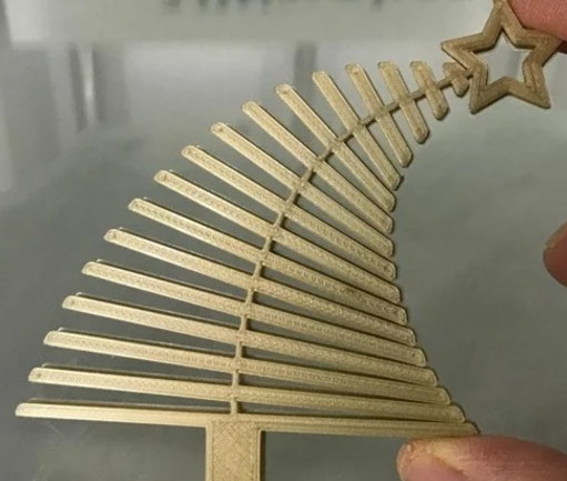 Flexy christmas tree ornament