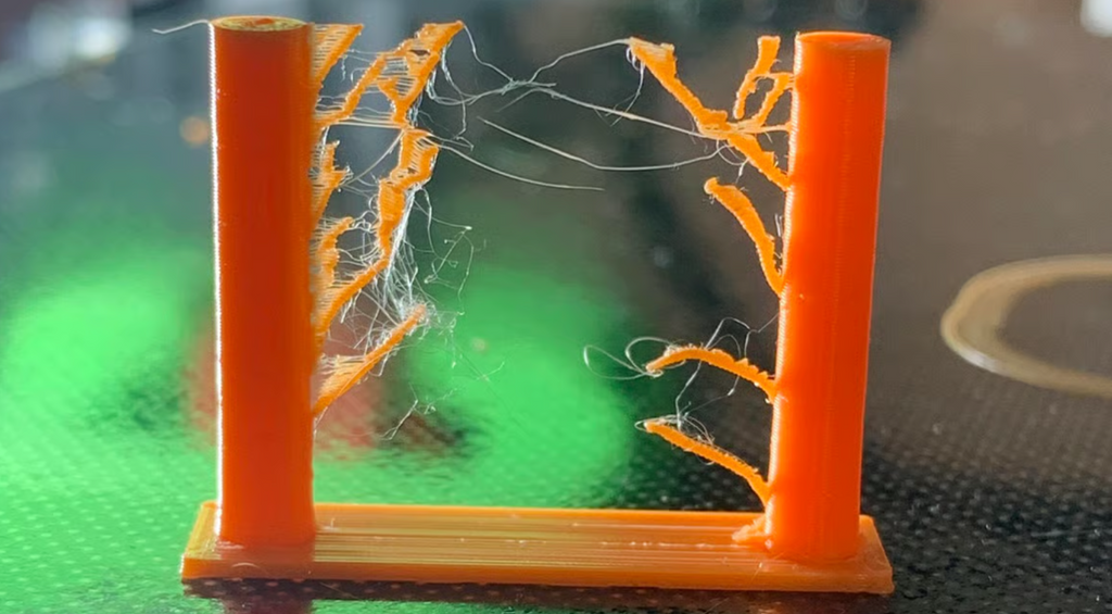 Stringing in 3D printing