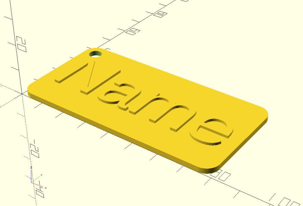 Customizable Nametag