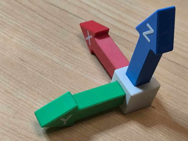 Coordinate Cube with Arrow and Magnet Chamber