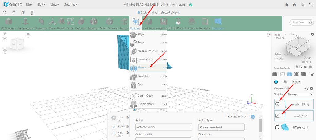Selecting the Mirror