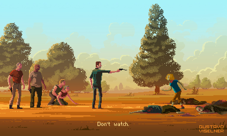 Low poly design of an environment