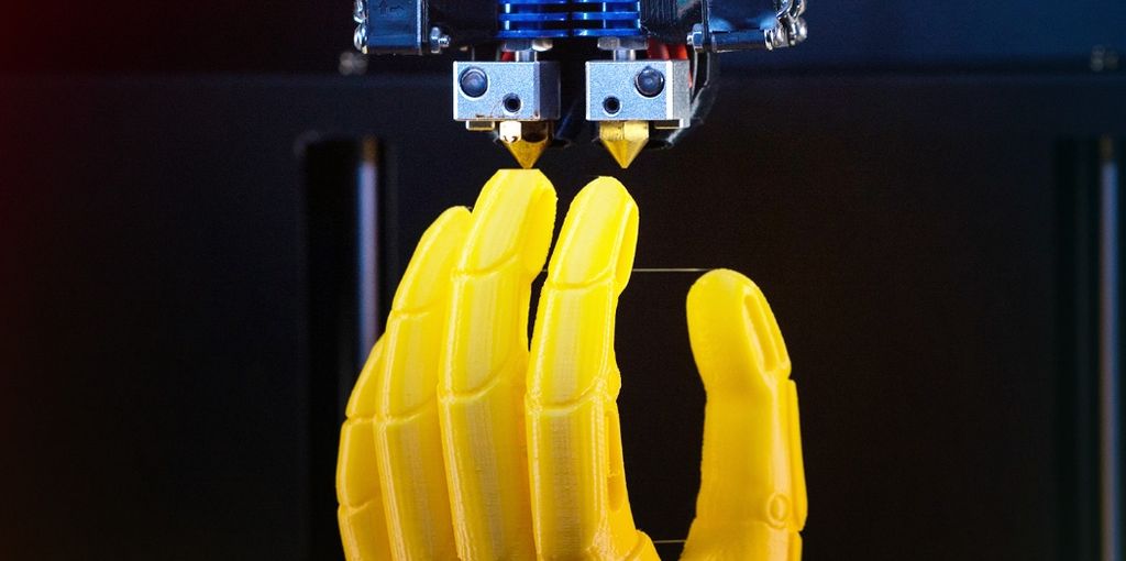 3D printed robotic hand