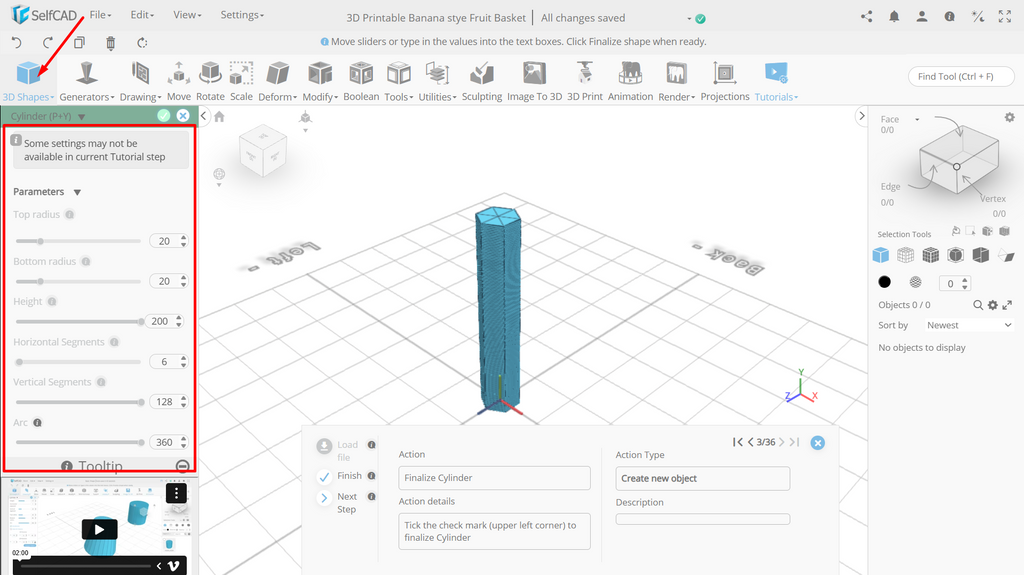Setting parameters