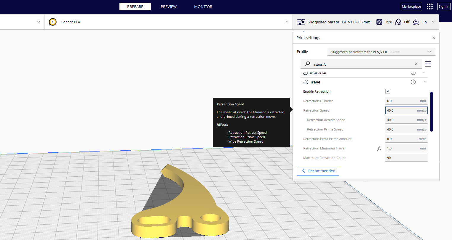 Sometimes you just have to do a really big retraction test : r/3Dprinting