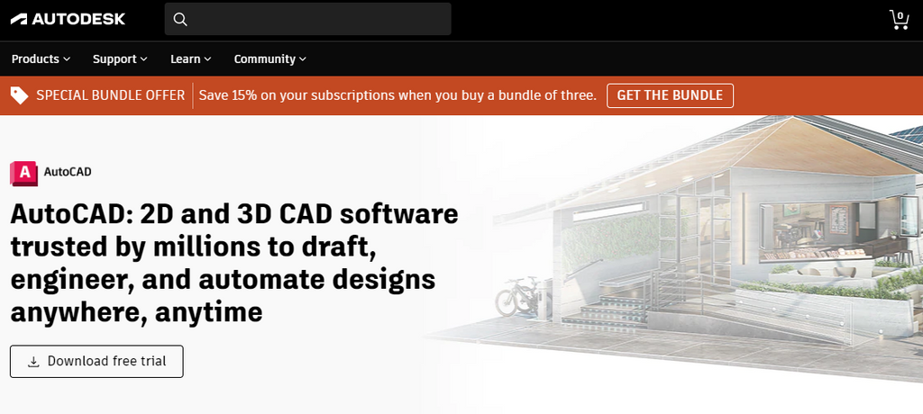 Auto CAD 2022, Free trial & download available, for Engineers