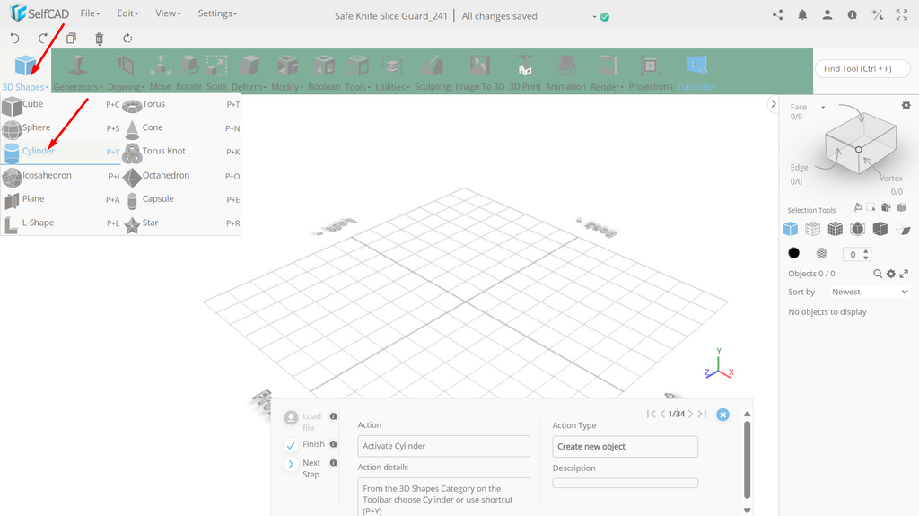 3D shapes category
