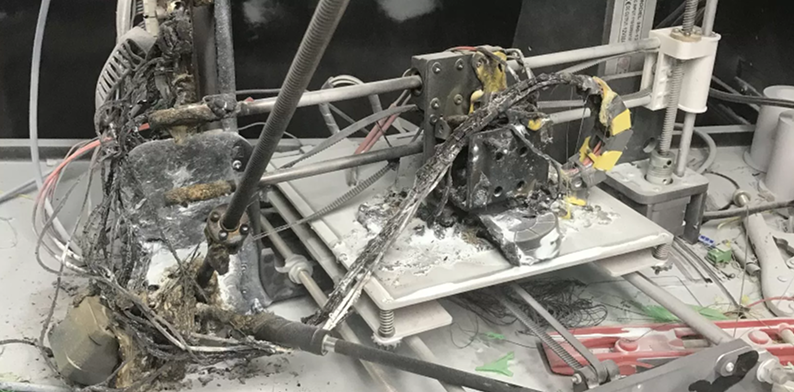 Flammable 3D Printer Casings