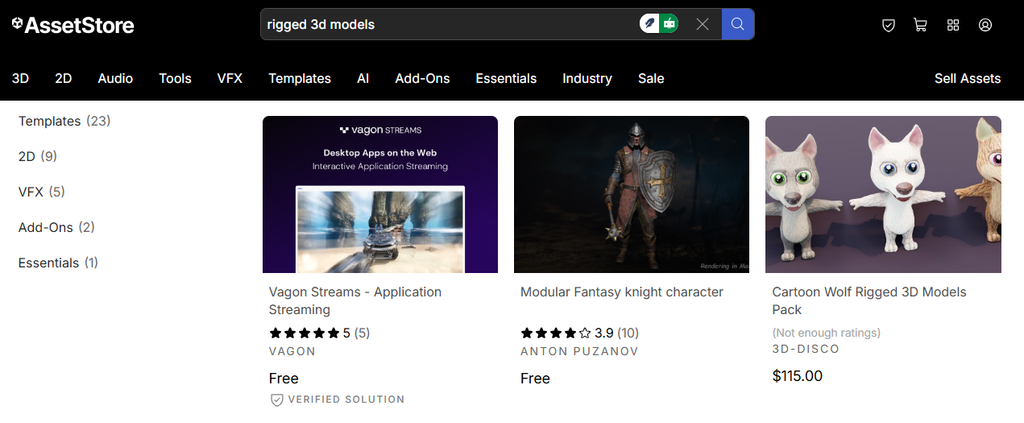 Unity Asset Store