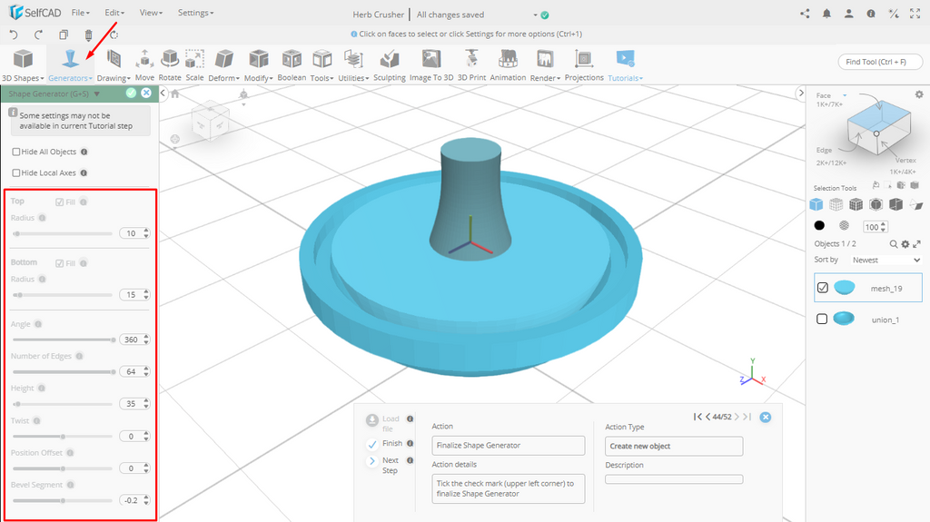 Shape Generator