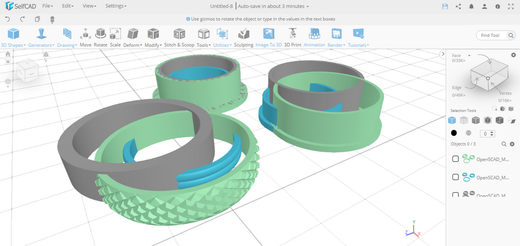 Customizable Fidget Spinner Ring