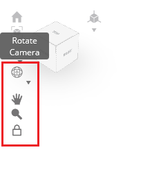 customize the camera behavior in SelfCAD with one of four available camera models