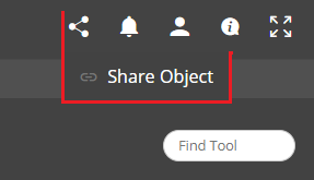 You will find the option to share your models with other in the top panel on the right, with other user options