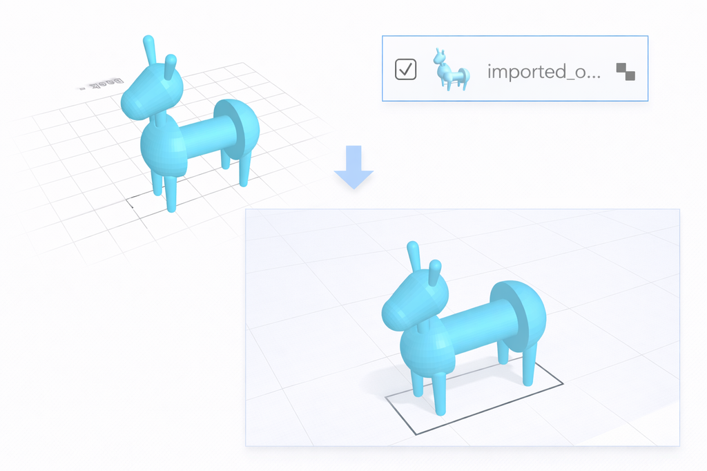 The first step of using any modeling tool is selecting the object on which you want to use it. You can select objects by either left-clicking on them in the workspace or by selecting them in the Object Management section, in the right-side panel. The second option has an in-built search engine, which is extremely useful when you are working with multiple objects.