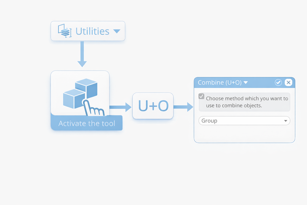 combine - activate the tool