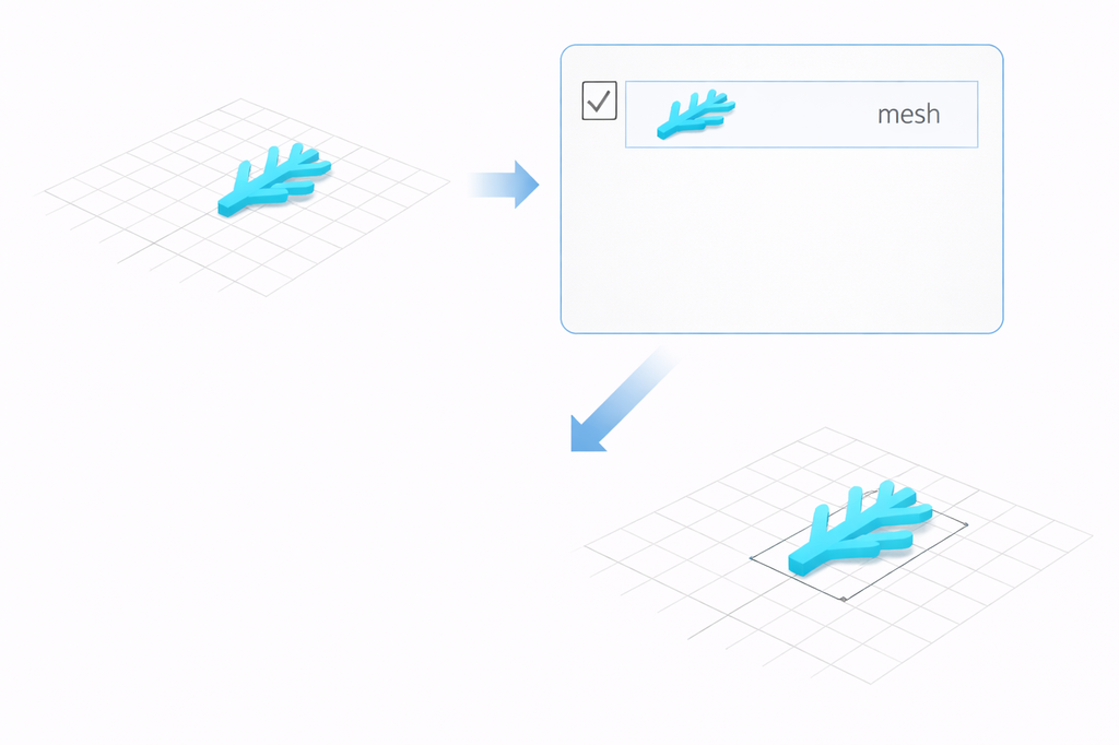 Select the object to be copied before opening the tool