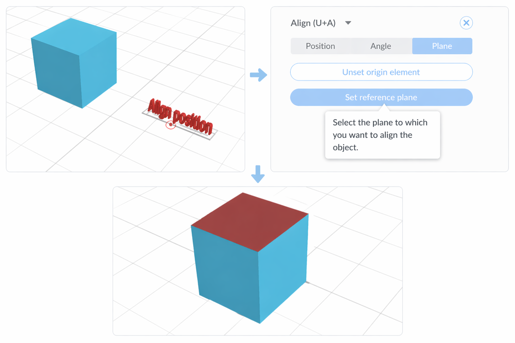 align plane - reference plane
